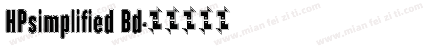 HPsimplified Bd字体转换